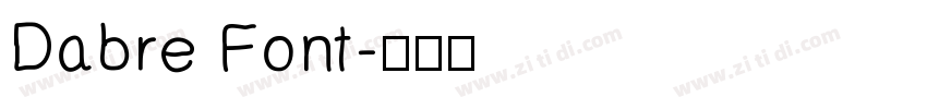Dabre Font字体转换